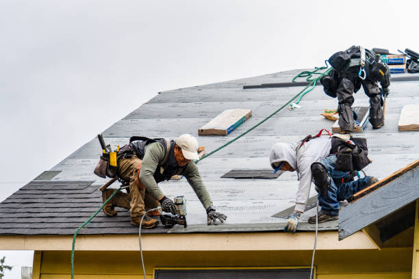 Professional Roof Replacement technician working in Lafayette, NJ